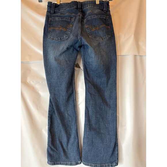 Wrangler® Youth Girl's Medium‎ Blue Boot Cut Jeans, Size 5x30 - Picture 1 of 8